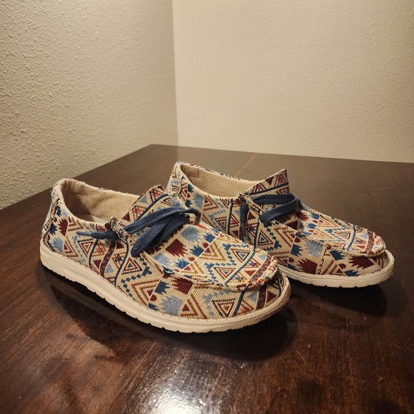 Gypsy 05 Shoes - Gypsy Jazz‎ Slip-On Shoes With Aztec Designs